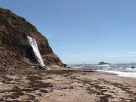 Alamere Falls from beach