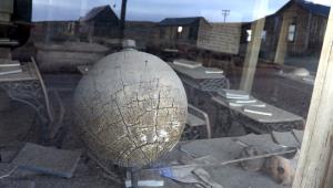 Globe inside Bodie Schoolhouse