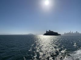 Alcatraz seen from Ferry to Angel Island