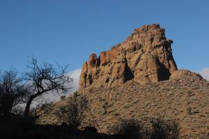 Large rock formation on Rings Trail