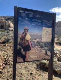 Trail sign for Ryan Mountain