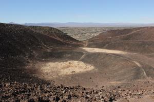 On rim of Amboy Crater