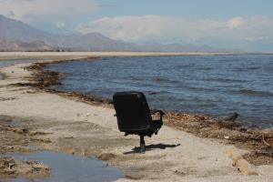 Chair at Salton Sea