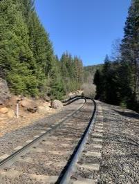 Train tracks to Mossbrae Falls