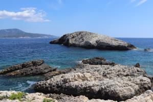 On Biševo island waiting for Blue Cave Tour boat