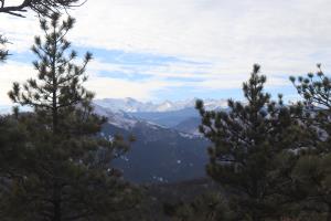 View of mountains from summit of Mt. Sanitas