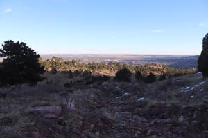 View near connecting to Sanitas Valley trail