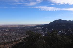 View of Boulder at summit of Mt. Sanitas
