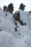 Climbers in Ouray Ice Park