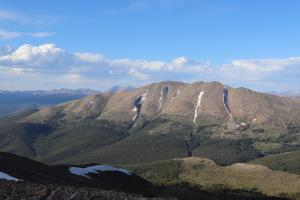 Summit view of Bald Mountain from Red Mountain