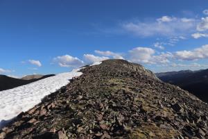 Final ridge to summit of Red Mountain