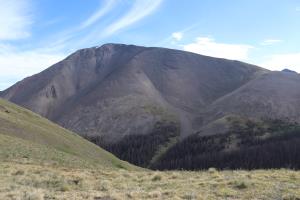 San Luis Peak further along trail