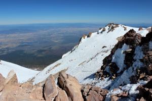 View from summit of Mt. Shasta