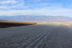 Badwater Basin near sign