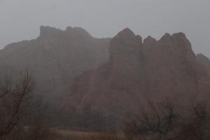 Snowing in Roxborough State Park
