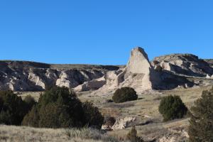 Landscape hiking to Pawnee Buttes