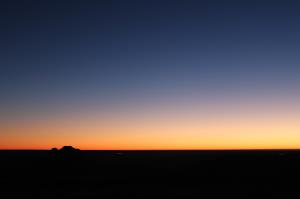 Pawnee Buttes seen before sunrise