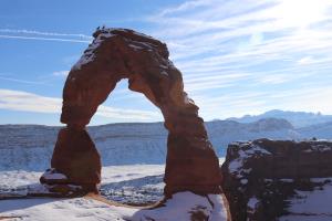 Delicate Arch in the snow
