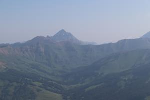 View on summit of Gothic Mountain