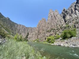 View at base of Gunnison Route near campsites