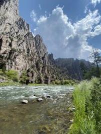 River at base of Gunnison Route near campsites
