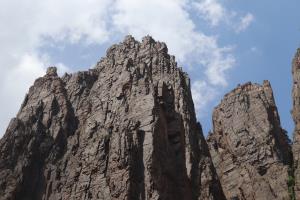 Looking up from base of Gunnison Route