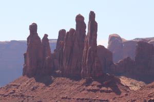 Rock spires near The Totem Pole