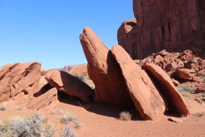 Rocks in Monument Valley