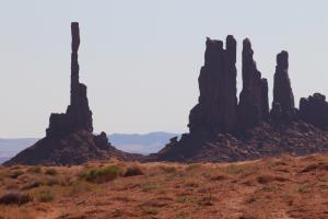 Spires in Monument Valley