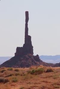 The Totem Pole in Monument Valley