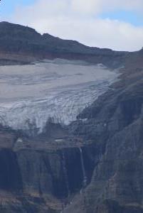 Glacier seen from other side of Ptarmigan Tunnel