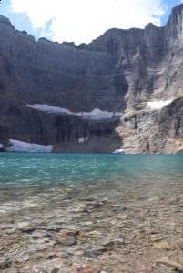 Iceberg Lake with clear water