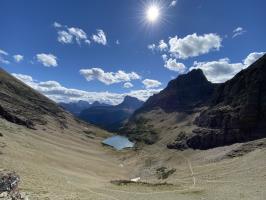 View of Ptarmigan Lake from Ptarmigan Tunnel