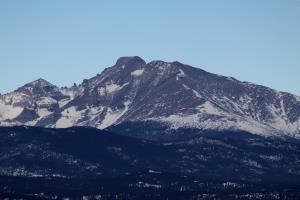 View of Longs Peak from South Boulder Peak