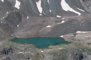 Sloan Lake seen from summit