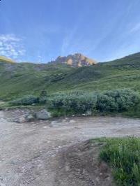 Mount Sneffels seen near start of lower trailhead