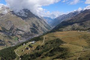 Hiking down into Zermatt from top of Gornergrat Bahn