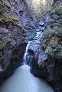 Water flowing into gorge