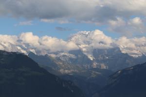 View of glaciers from Harder Kulm