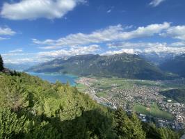 View of Interlaken from top of Harder Kulm