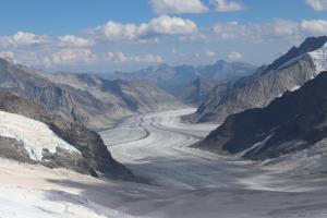 Glacier seen from Jungfraujoch
