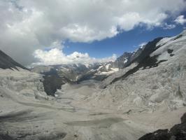 Glacier seen on Jungfraujoch