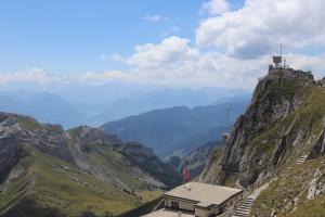 View from Mount Pilatus with building