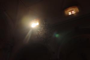 Light inside church on Brač island