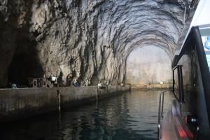 Military tunnel used to hide boats