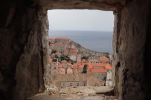 View through opening along Dubrovnik Wall