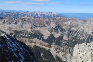 View from summit of Capitol Peak
