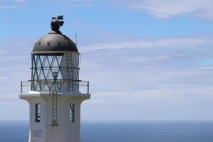Cape Reinga Lighthouse with ocean