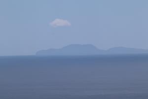 Distant islands seen at Cape Reinga Lighthouse