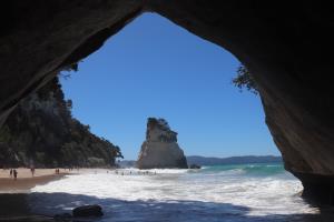 View inside Cathedral Cove